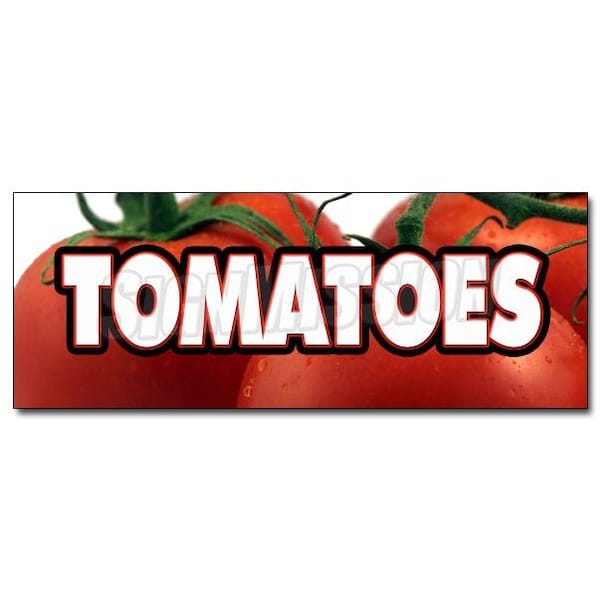 Safety Sign, 48 in Height, Vinyl, 18 in Length, Tomatoes